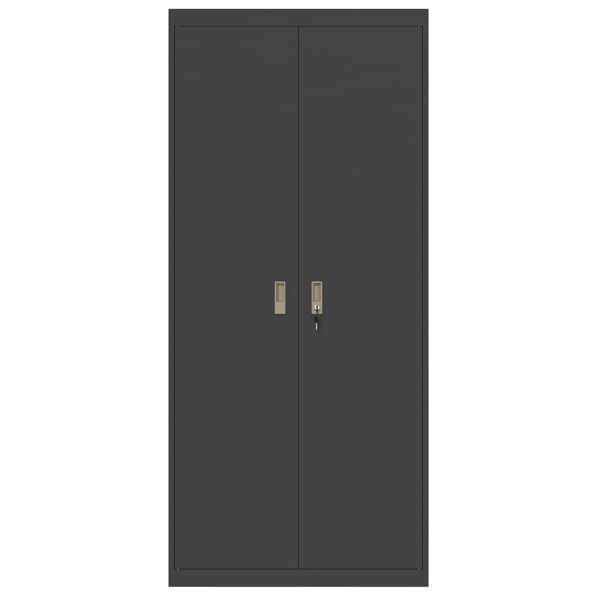 vidaXL Storage Cabinet Black 90 x 40 x 200 cm Steel 6