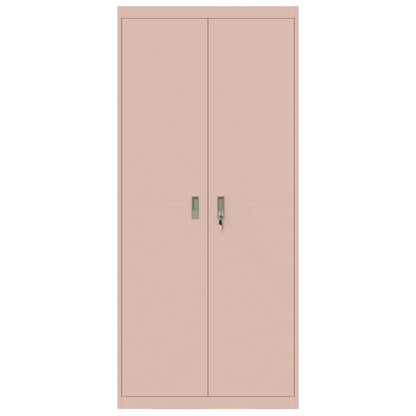 vidaXL Storage Cabinet Pink 90 x 40 x 200 cm Steel 6