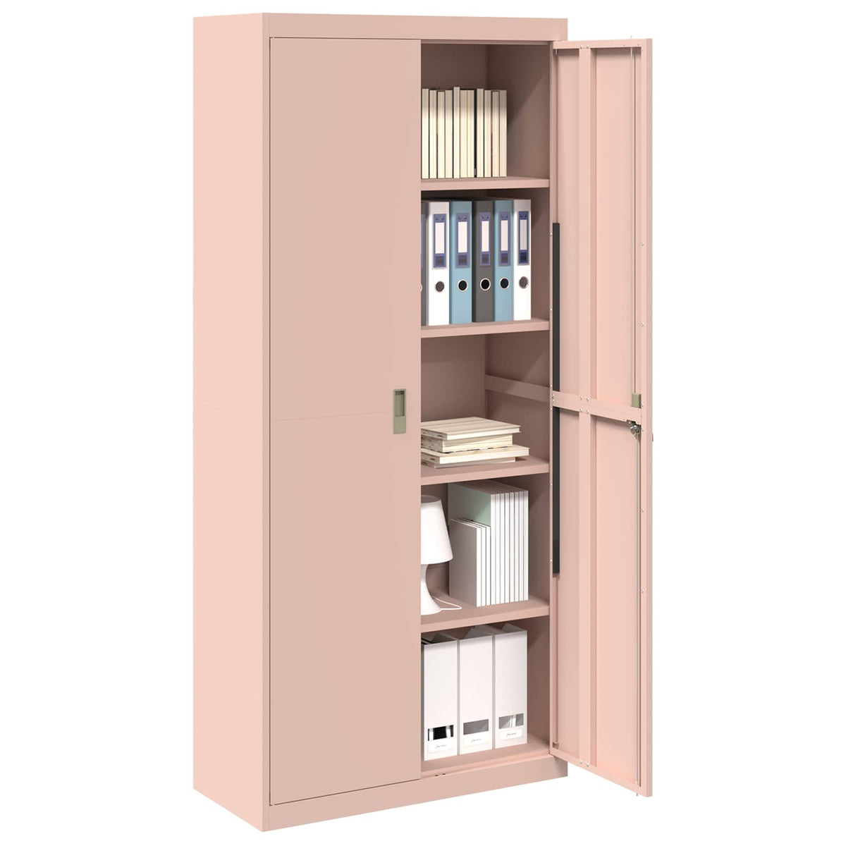 vidaXL Storage Cabinet Pink 90 x 40 x 200 cm Steel 3