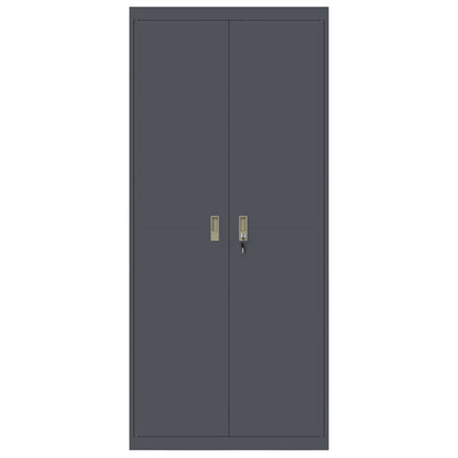 vidaXL Storage Cabinet Anthracite 90 x 40 x 200 cm Steel 6