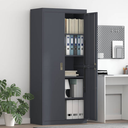 vidaXL Storage Cabinet Anthracite 80 x 40 x180 cm Steel 1