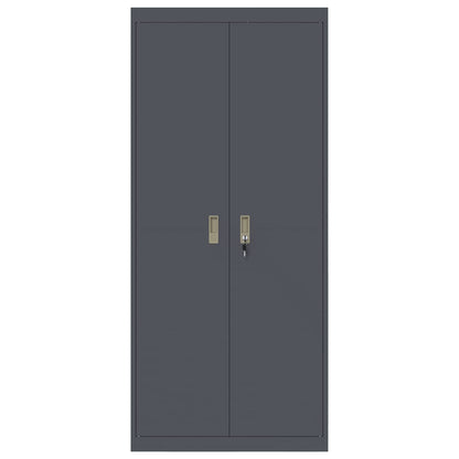 vidaXL Storage Cabinet Anthracite 80 x 40 x180 cm Steel 6