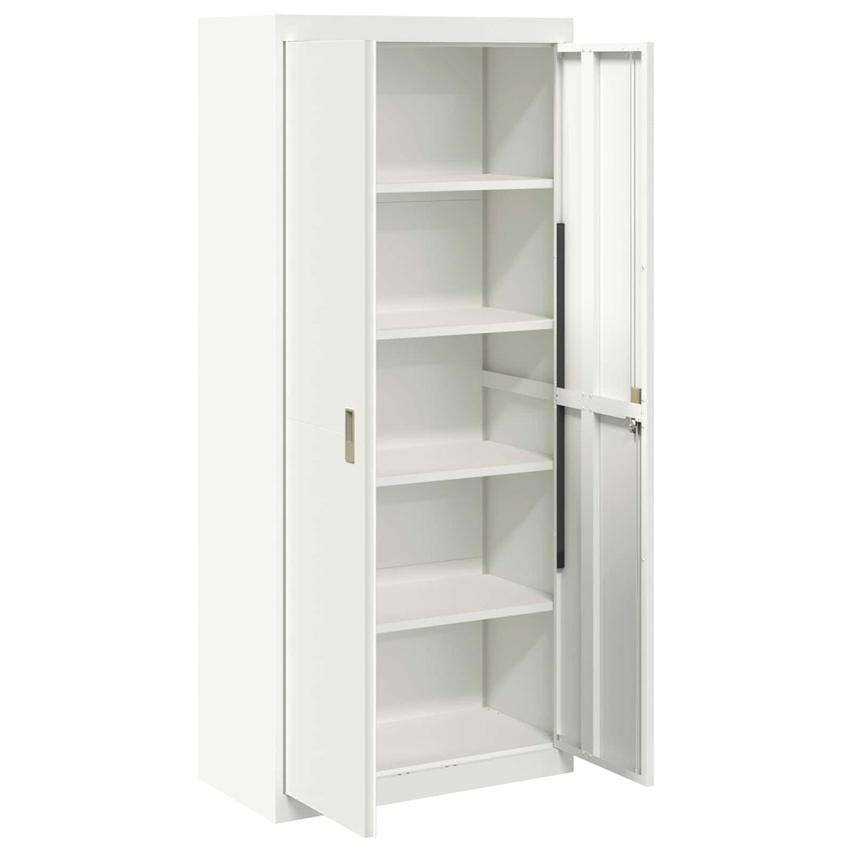 vidaXL Storage Cabinet White 80 x 40 x180 cm Steel 5