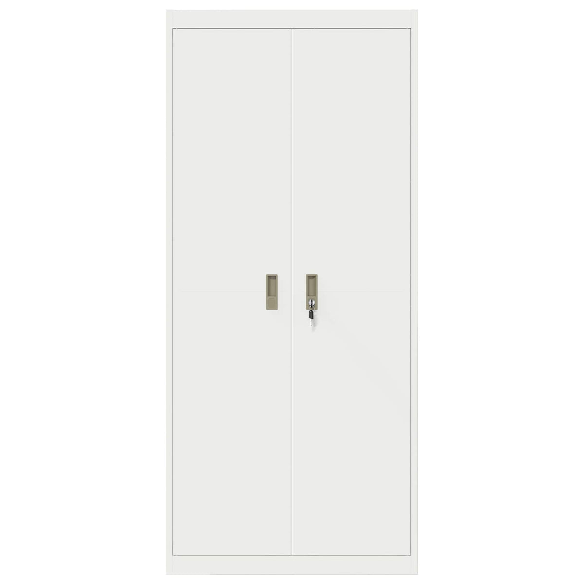 vidaXL Storage Cabinet White 80 x 40 x180 cm Steel 6