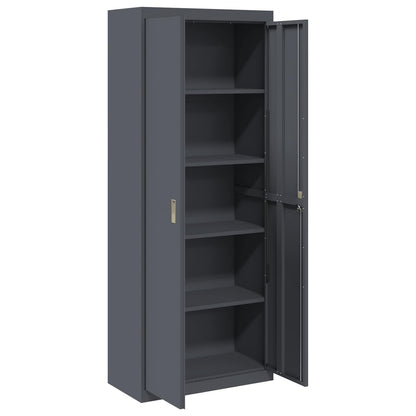 vidaXL Storage Cabinet Anthracite 80 x 40 x200 cm Steel 5