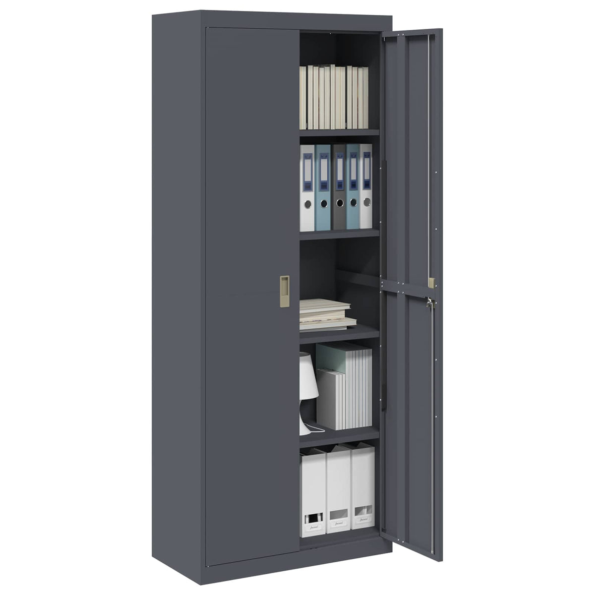vidaXL Storage Cabinet Anthracite 80 x 40 x200 cm Steel 3