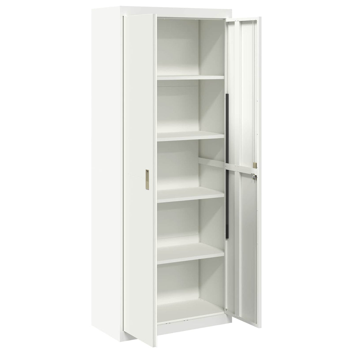 vidaXL Storage Cabinet White 80 x 40 x200 cm Steel 5