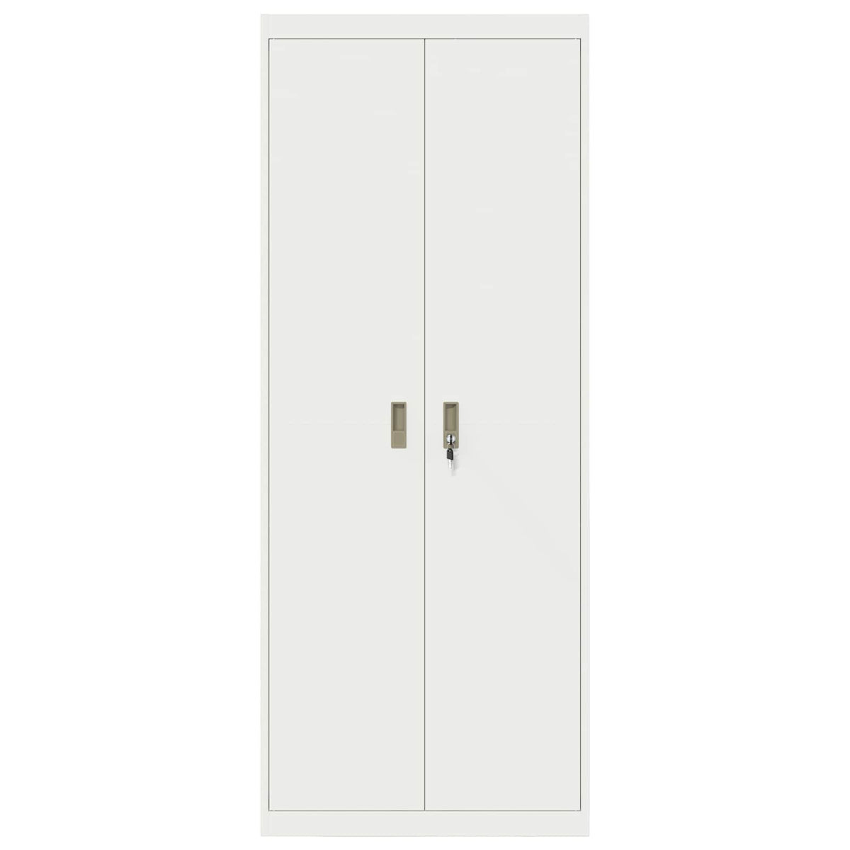 vidaXL Storage Cabinet White 80 x 40 x200 cm Steel 6