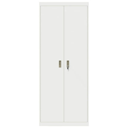 vidaXL Storage Cabinet White 80 x 40 x200 cm Steel 6