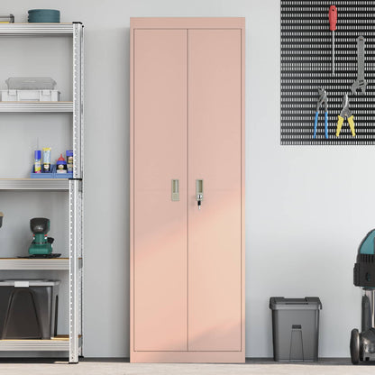 vidaXL Storage Cabinet Pink 60 x 40 x180 cm Steel 4