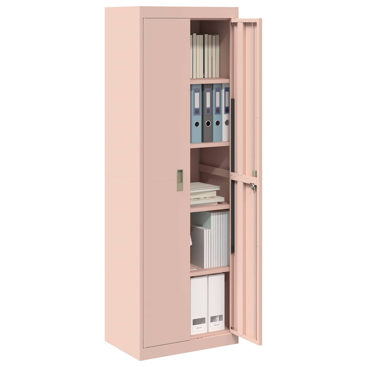 vidaXL Storage Cabinet Pink 60 x 40 x180 cm Steel 3