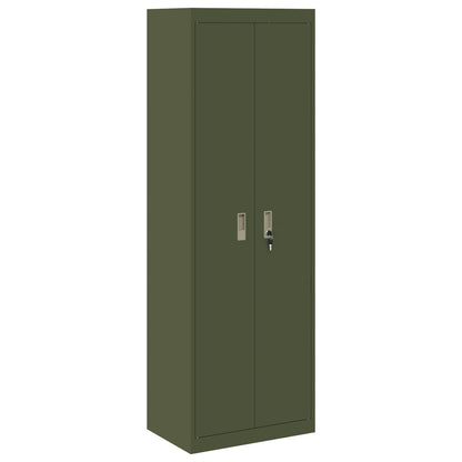 vidaXL Storage Cabinet Olive Green 60 x 40 x180 cm Steel 2