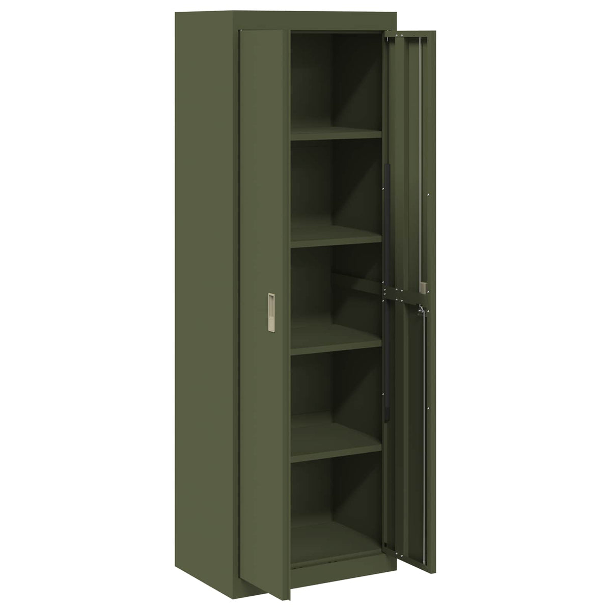 vidaXL Storage Cabinet Olive Green 60 x 40 x180 cm Steel 5