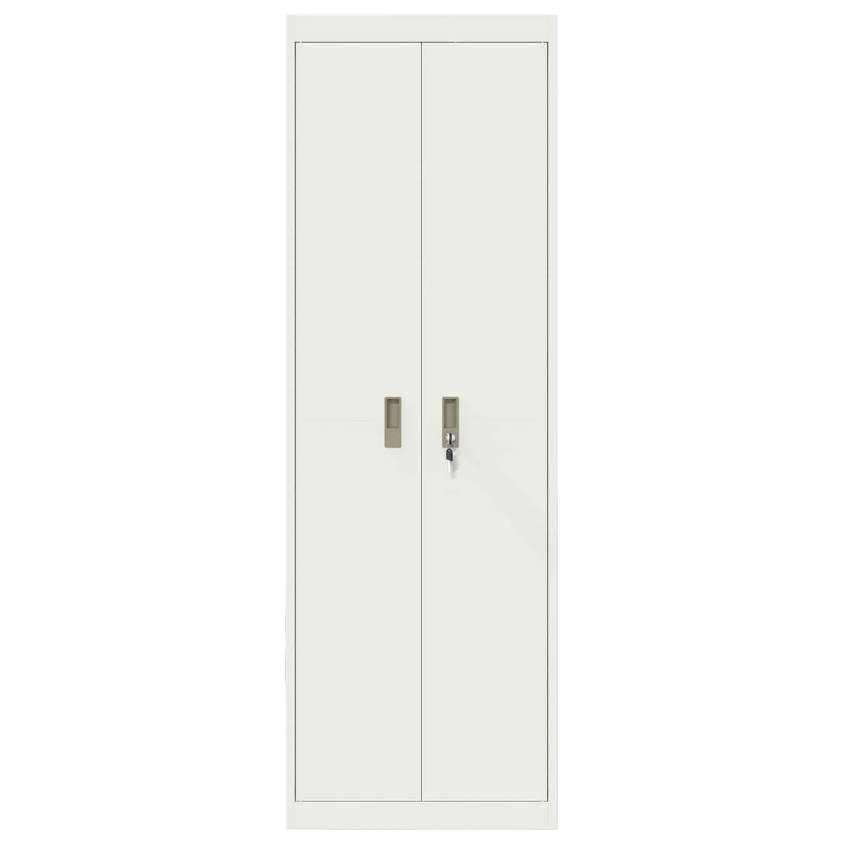 vidaXL Storage Cabinet White 60 x 40 x180 cm Steel 6