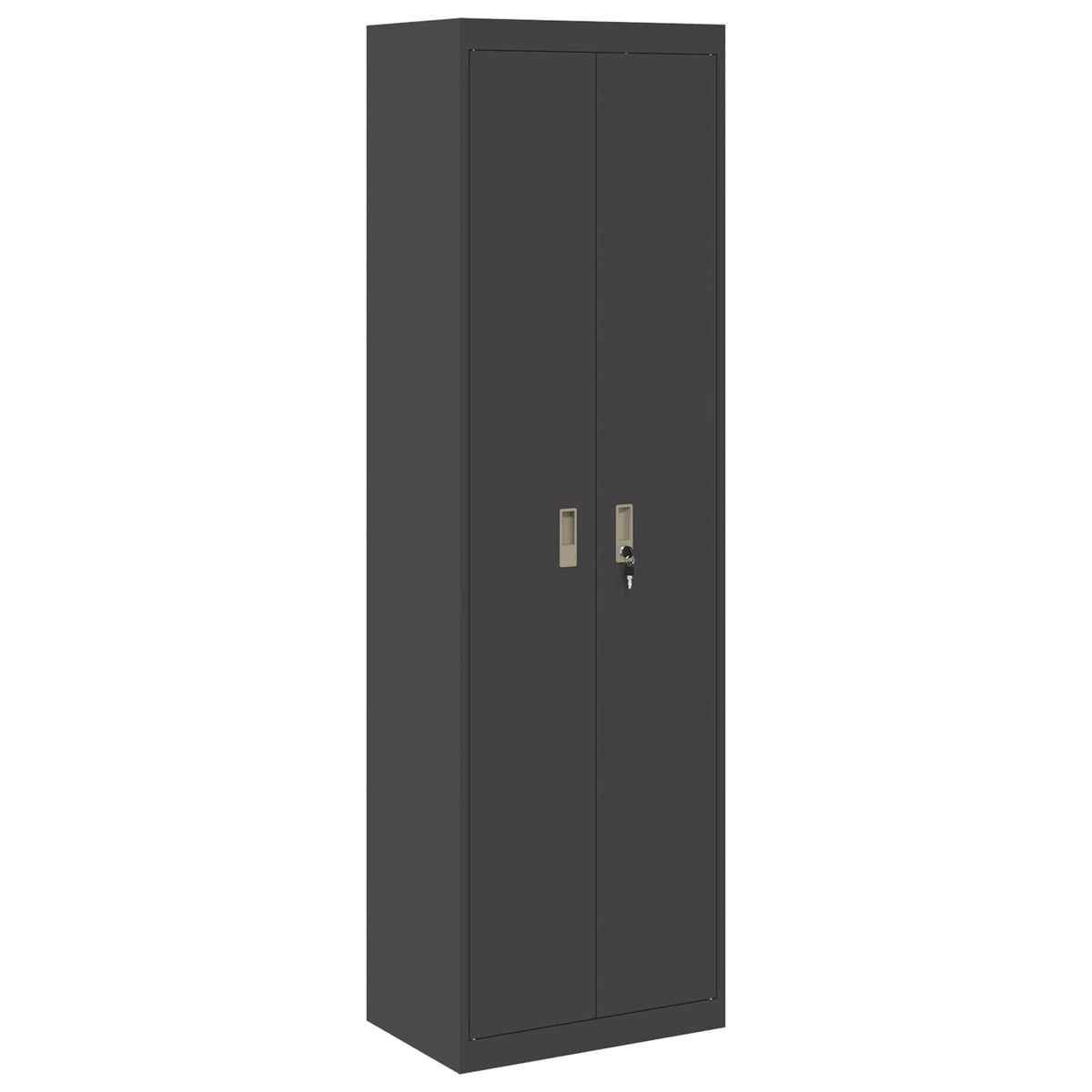 vidaXL Storage Cabinet Black 60 x 40 x200 cm Steel 2