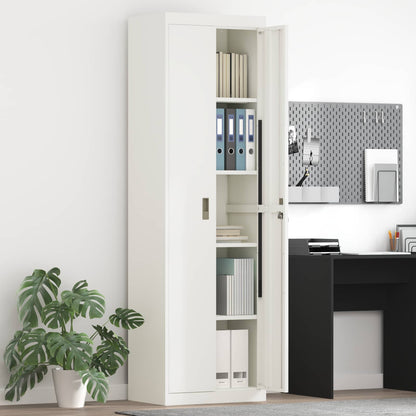 vidaXL Storage Cabinet White 60 x 40 x200 cm Steel 1
