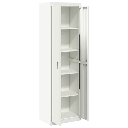 vidaXL Storage Cabinet White 60 x 40 x200 cm Steel 5