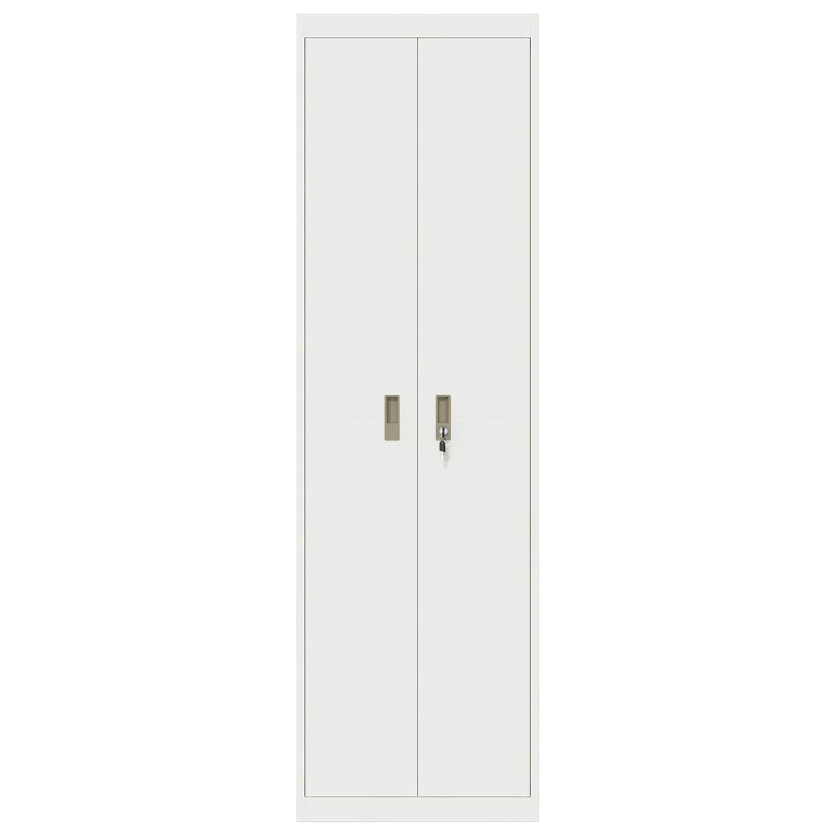 vidaXL Storage Cabinet White 60 x 40 x200 cm Steel 6