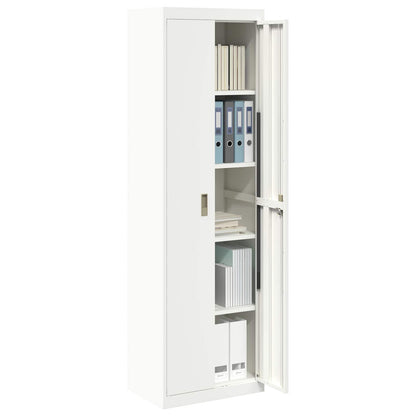 vidaXL Storage Cabinet White 60 x 40 x200 cm Steel 3