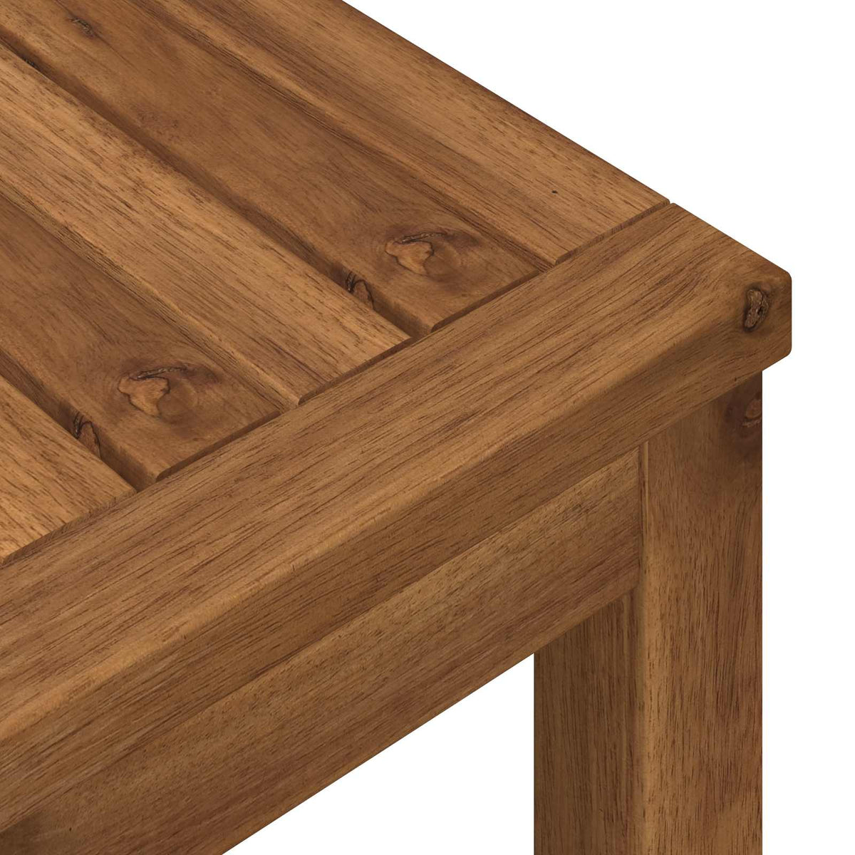 Coffee Table Solid Acacia Wood Natural 80.5 cm 80 cm