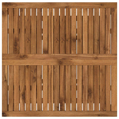 Coffee Table Solid Acacia Wood Natural 80.5 cm 80 cm