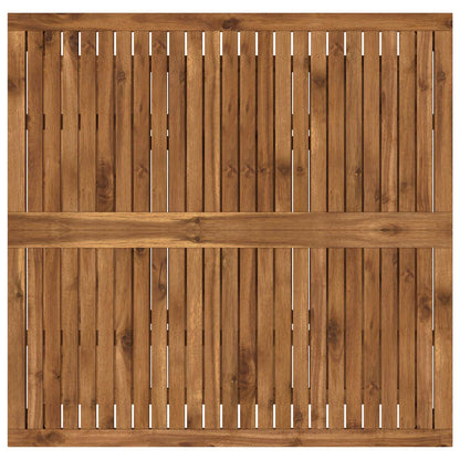 vidaXL Coffee Table Natural 100.5 x 98 x 45 cm Solid Acacia Wood 4
