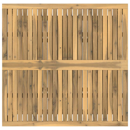 vidaXL Coffee Table Whitewash 100.5 x 98 x 45 cm Solid Acacia Wood 4