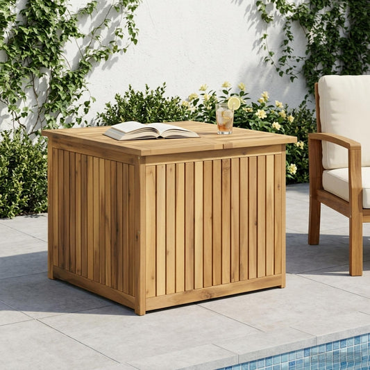 vidaXL Garden Storage Box Solid Acacia Wood 70.5 x 68.5 x 53.5 cm 1