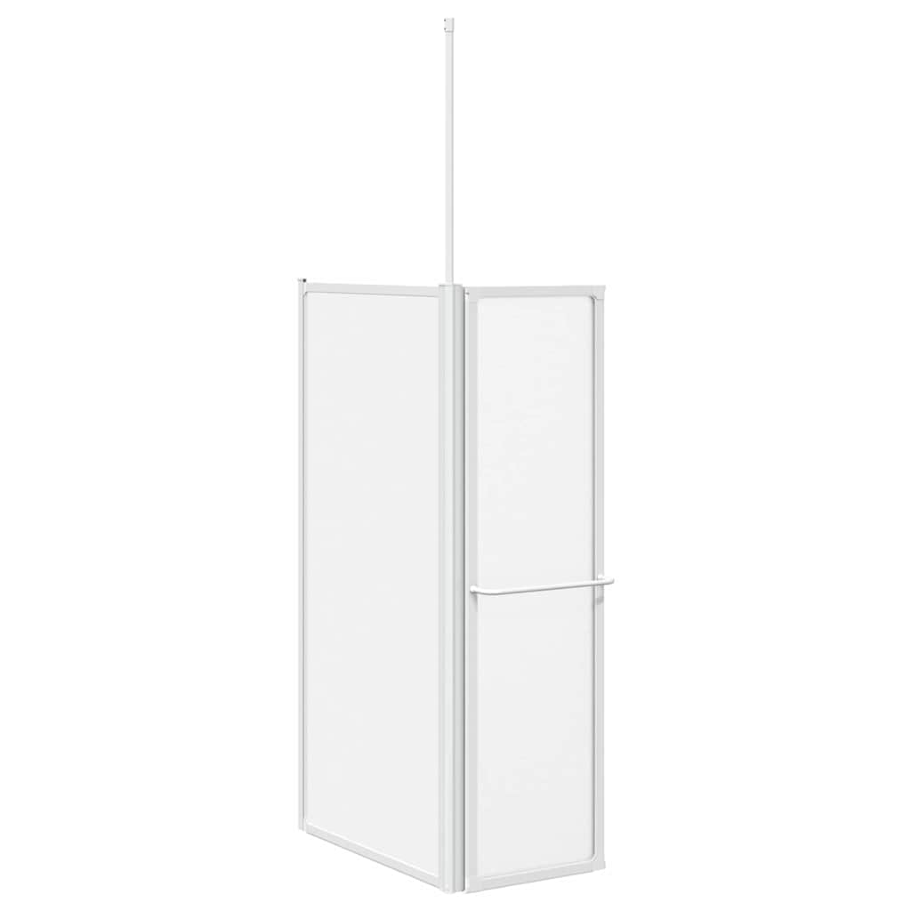 vidaXL Bath Screen Frosted 120 x 70 x 137 cm Aluminium 5