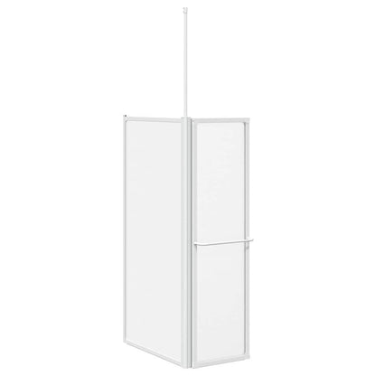 vidaXL Bath Screen Frosted 120 x 70 x 137 cm Aluminium 5