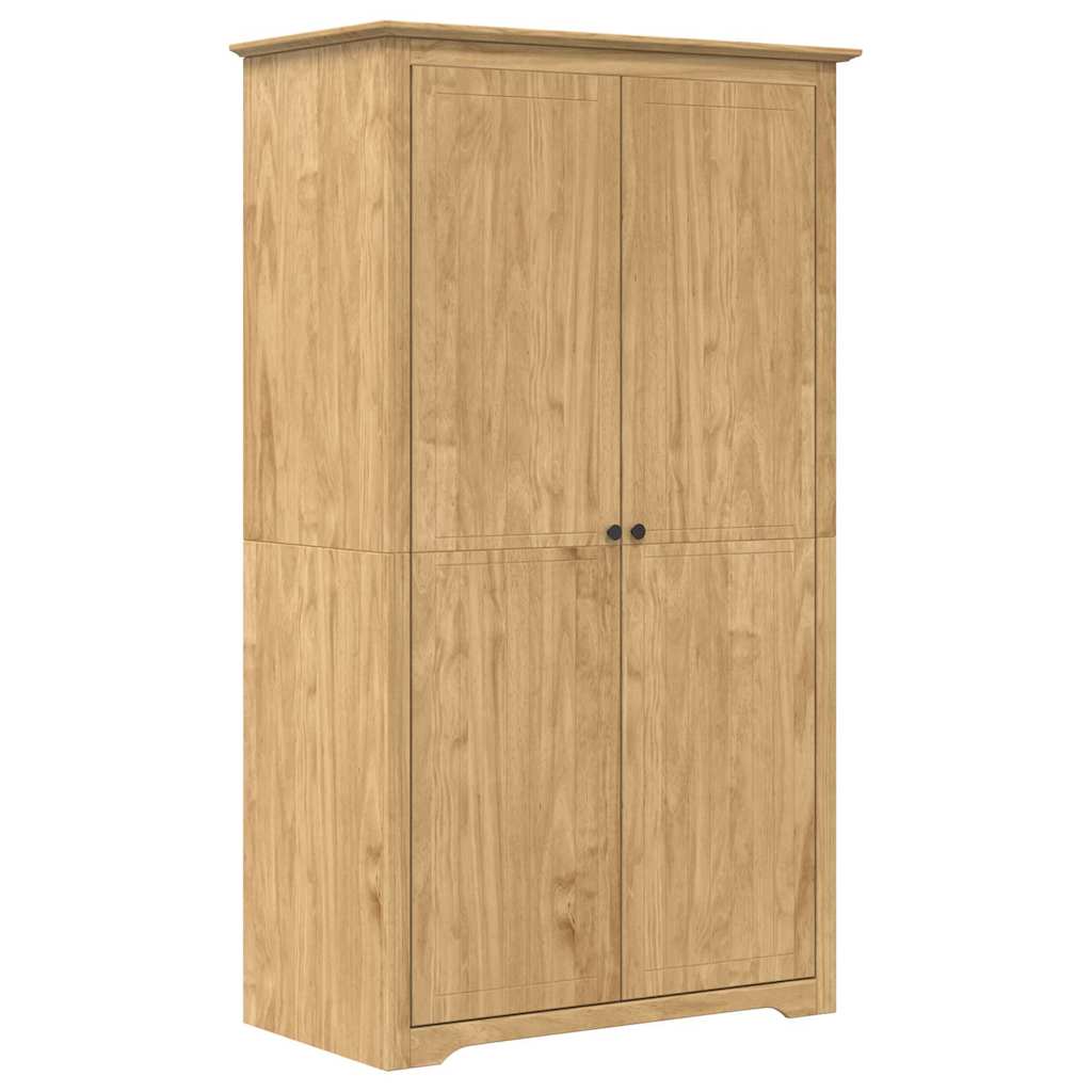 Wardrobe "BODO" 99x53,5x173 cm Solid Wood Pine Honey brown