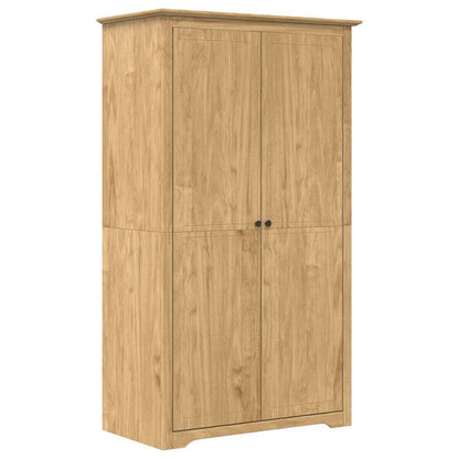 Wardrobe "BODO" 99x53,5x173 cm Solid Wood Pine Honey brown