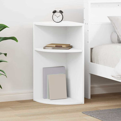 End Table 39.5 x 39.5 x 60 cm Engineered Wood White 29.5 cm