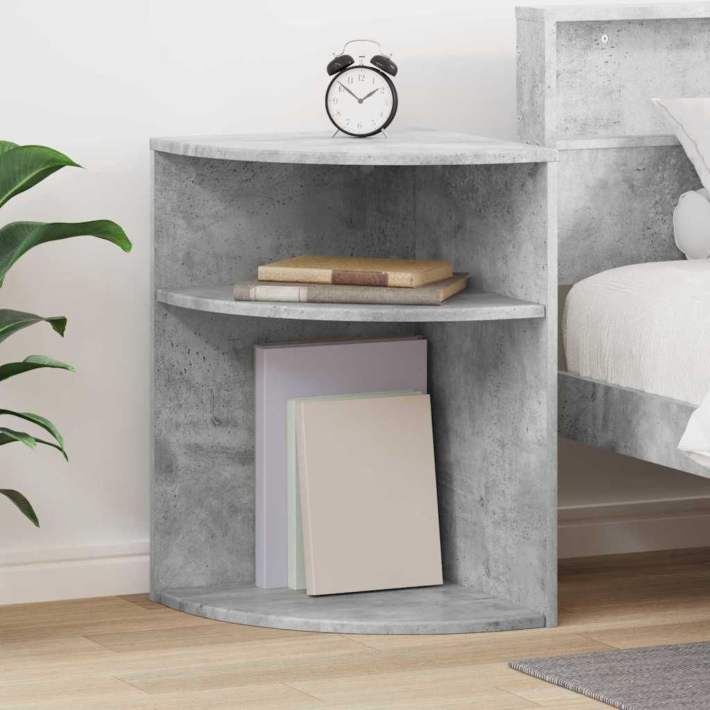 End Table 39.5 x 39.5 x 60 cm Engineered Wood Concrete grey 39.5 cm