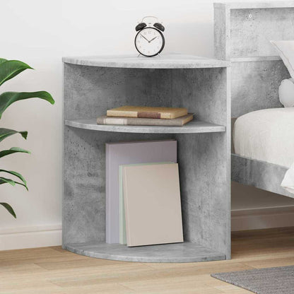 End Table 39.5 x 39.5 x 60 cm Engineered Wood Concrete grey 39.5 cm