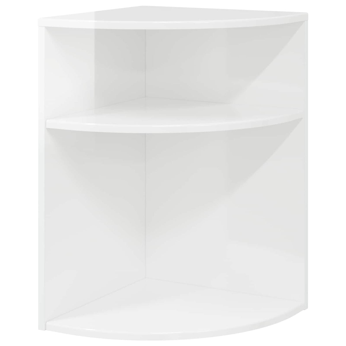 End Table 39.5 x 39.5 x 60 cm Engineered Wood High gloss white 39.5 cm