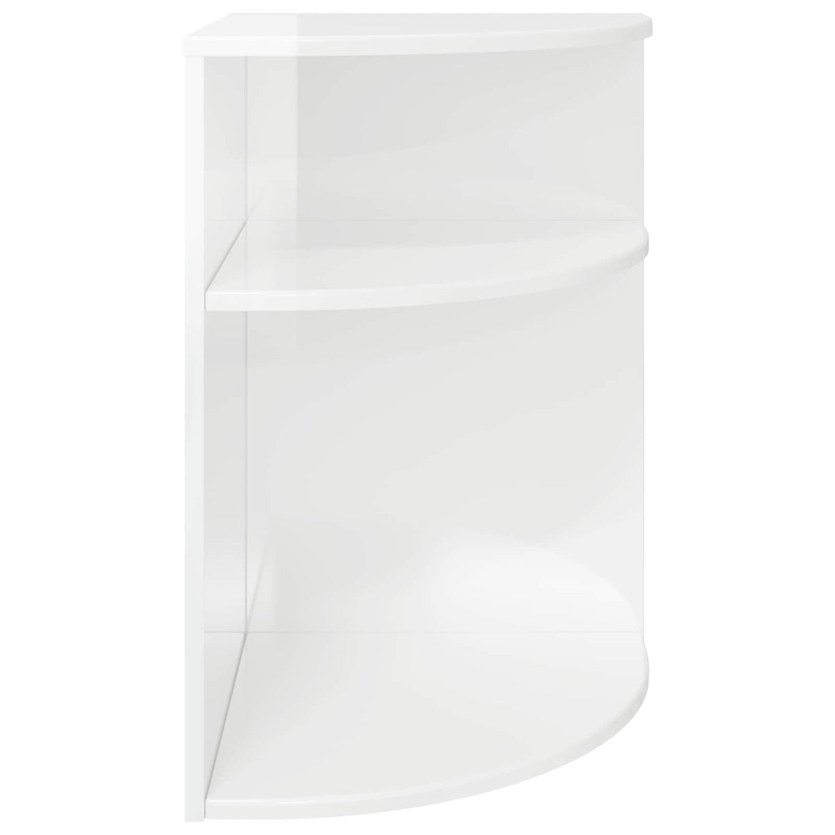 End Table 39.5 x 39.5 x 60 cm Engineered Wood High gloss white 39.5 cm