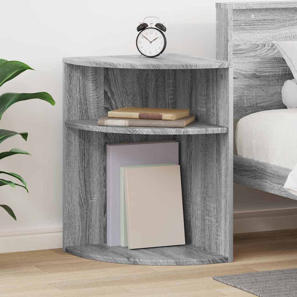 End Table 39.5 x 39.5 x 60 cm Engineered Wood Grey sonoma 39.5 cm