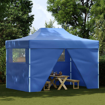 Party Tent 292 x 440 x 315 cm Oxford Fabric Yes with 4 Sidewalls Blue