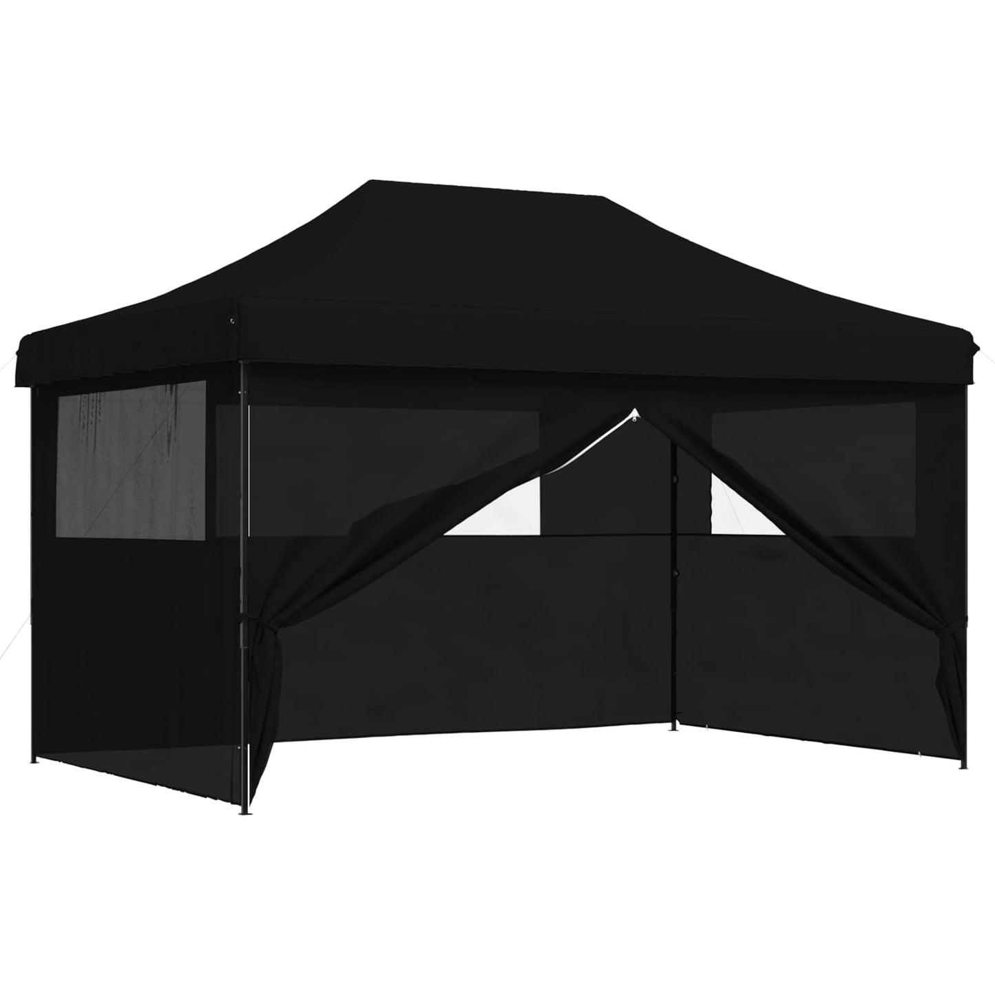 vidaXL Party Tent 292 x 440 x 315 cm Black Oxford Fabric 2