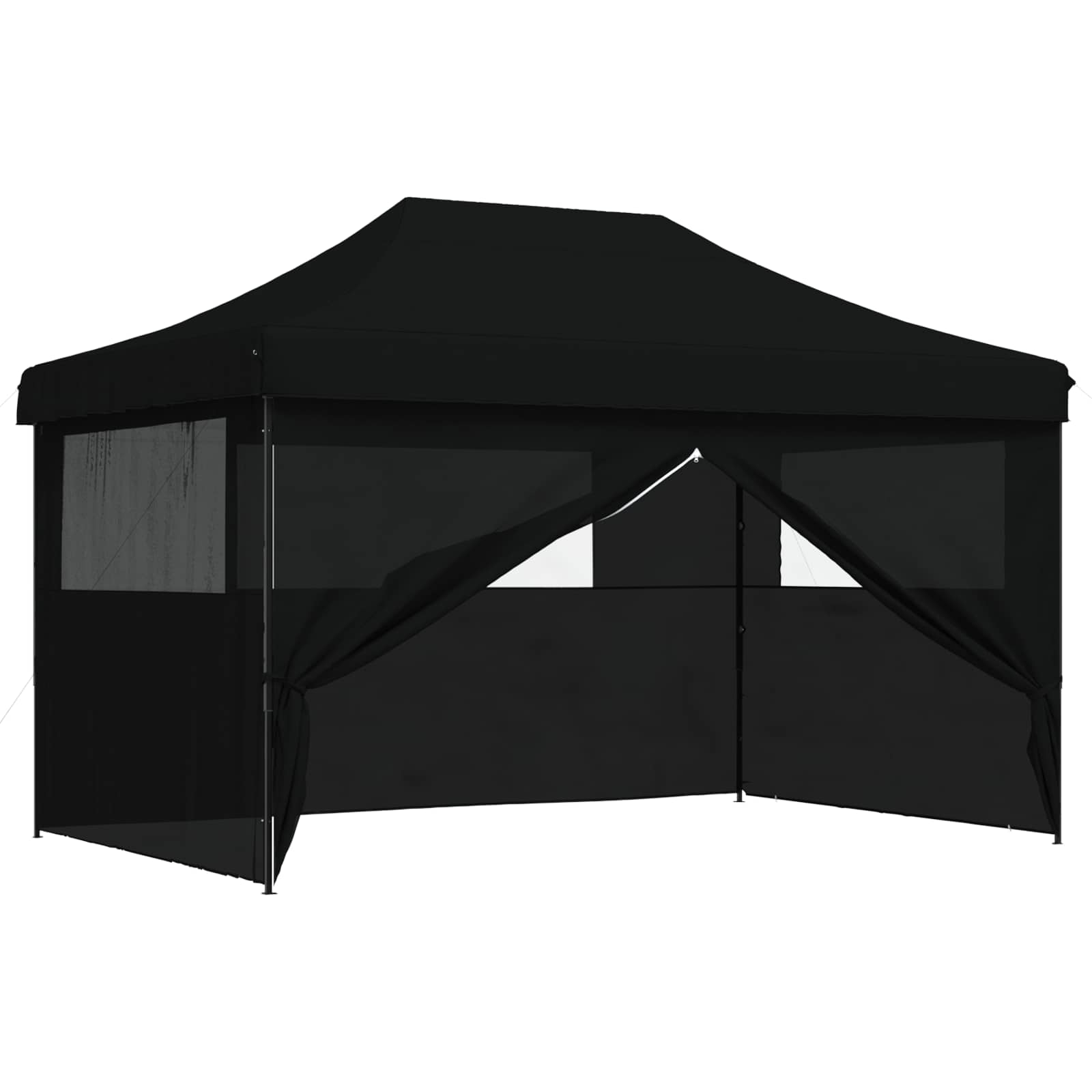 vidaXL Party Tent 292 x 440 x 315 cm Black Oxford Fabric 2