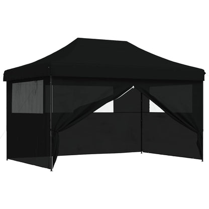 vidaXL Party Tent 292 x 440 x 315 cm Black Oxford Fabric 2