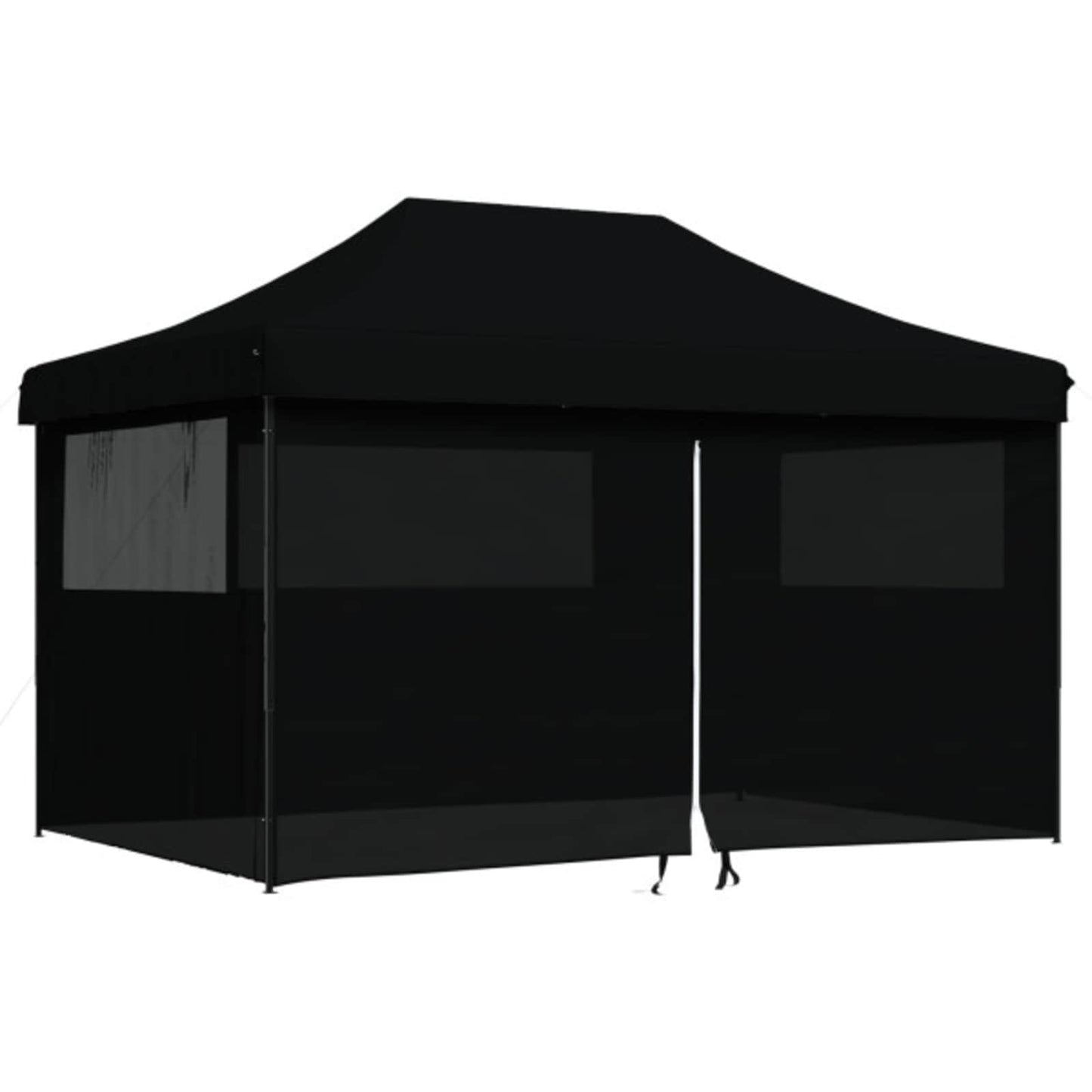 vidaXL Party Tent 292 x 440 x 315 cm Black Oxford Fabric 3