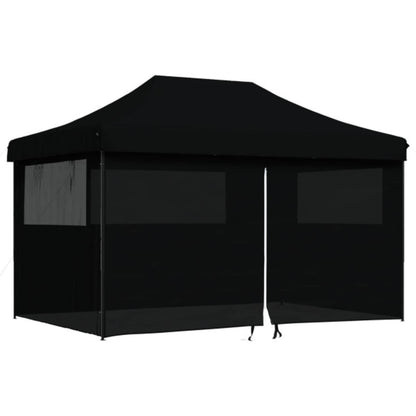 vidaXL Party Tent 292 x 440 x 315 cm Black Oxford Fabric 3