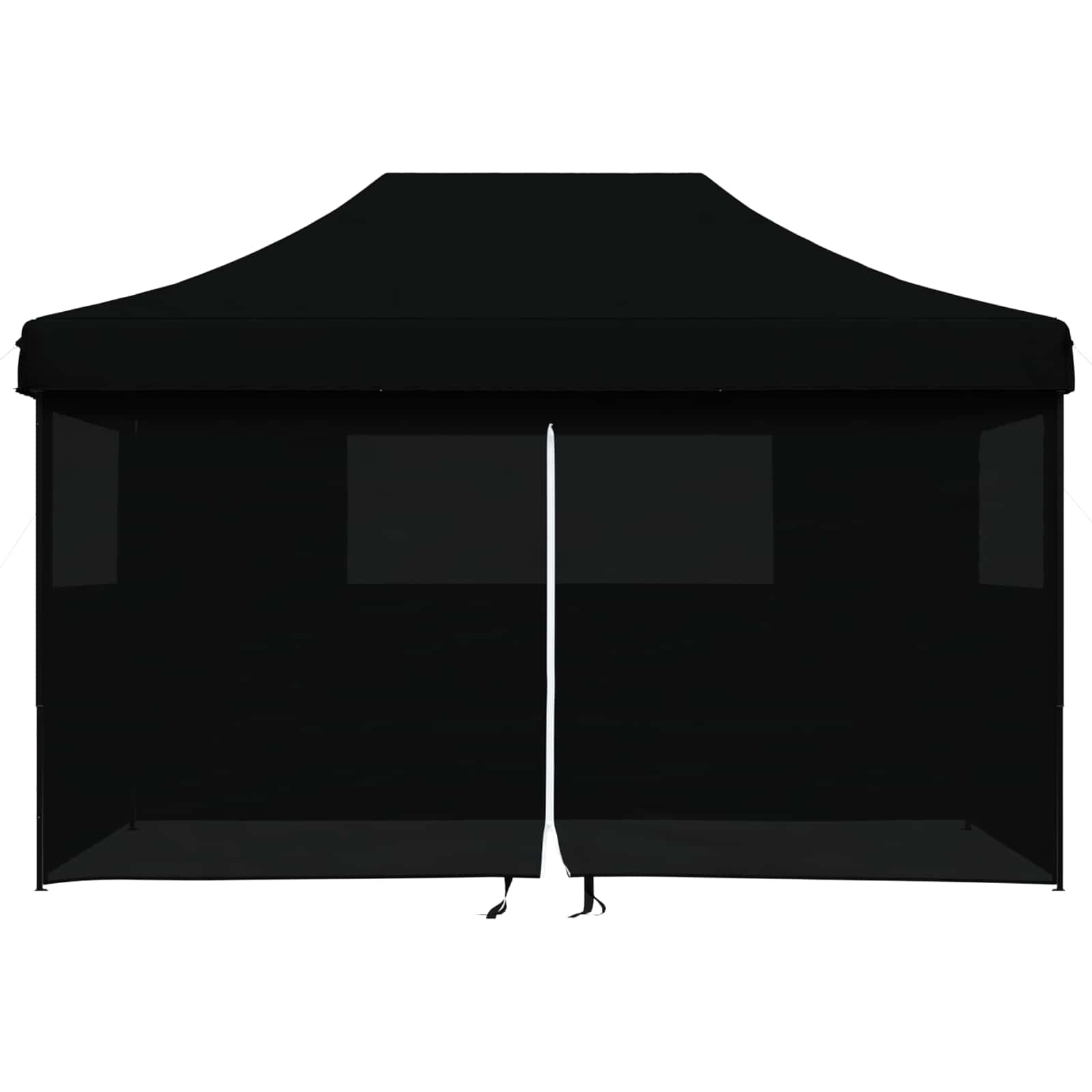 vidaXL Party Tent 292 x 440 x 315 cm Black Oxford Fabric 4