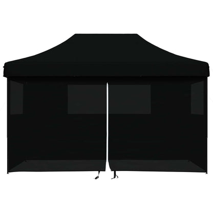 vidaXL Party Tent 292 x 440 x 315 cm Black Oxford Fabric 4