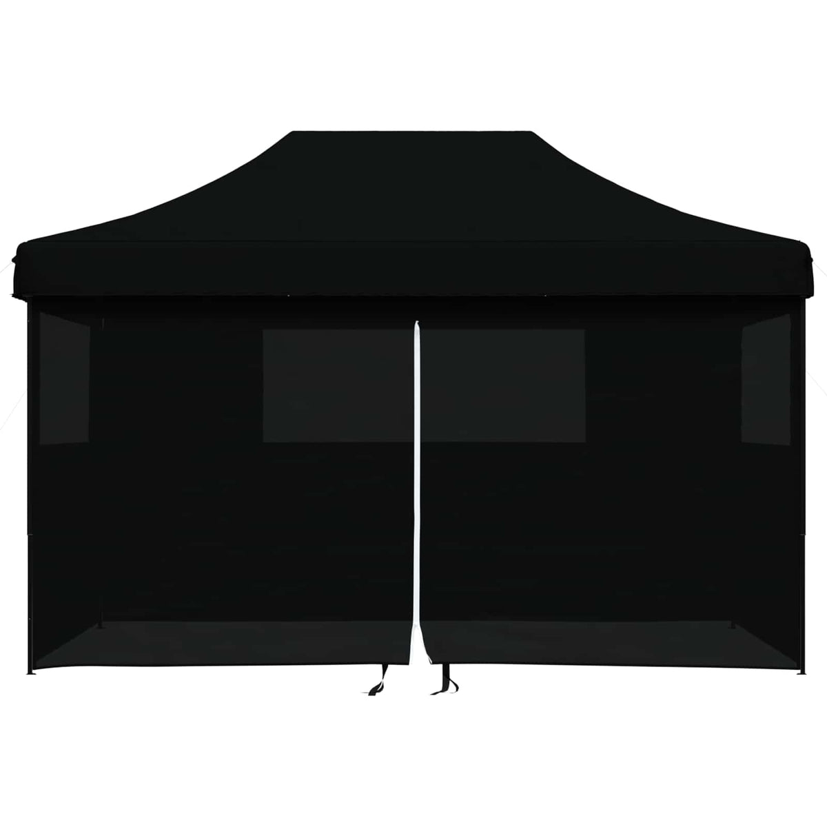 Party Tent 292 x 440 x 315 cm Oxford Fabric Yes with 4 Sidewalls Black