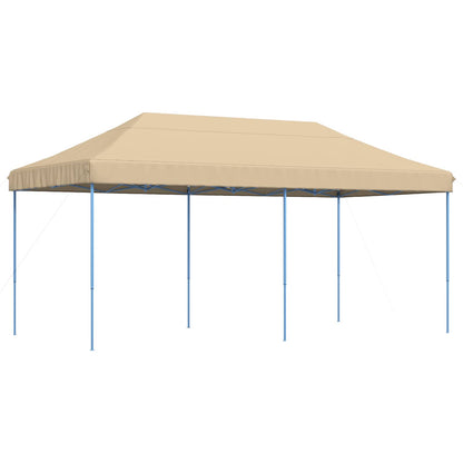 vidaXL Party Tent 292 x 580 x 315 cm Beige Oxford Fabric 6