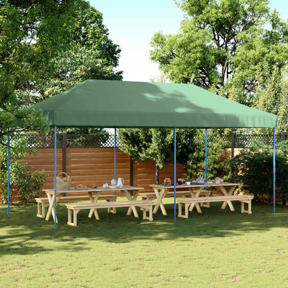 vidaXL Party Tent 292 x 580 x 315 cm Green Oxford Fabric 1