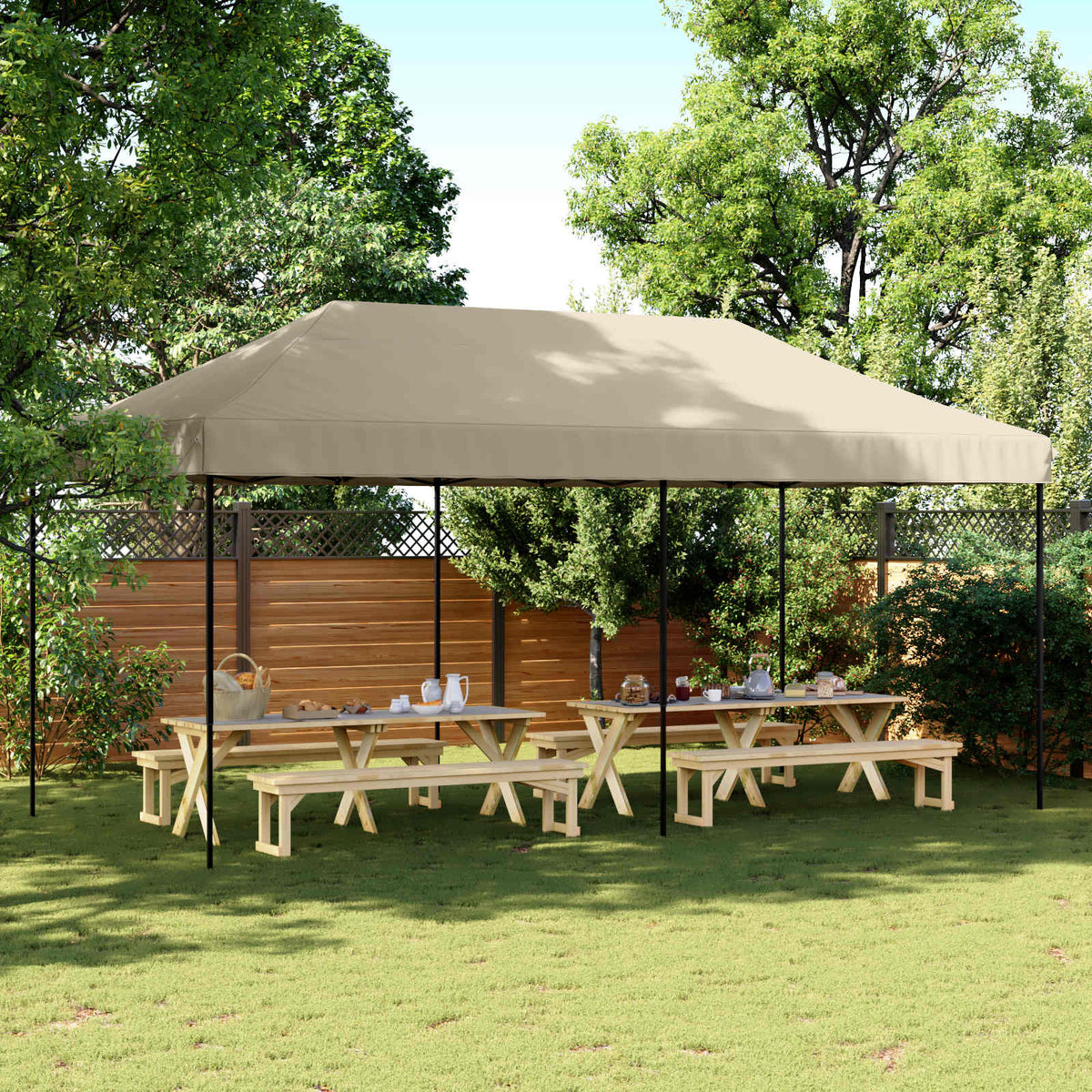 vidaXL Party Tent 292 x 580 x 315 cm Oxford Fabric Yes without Sidewall